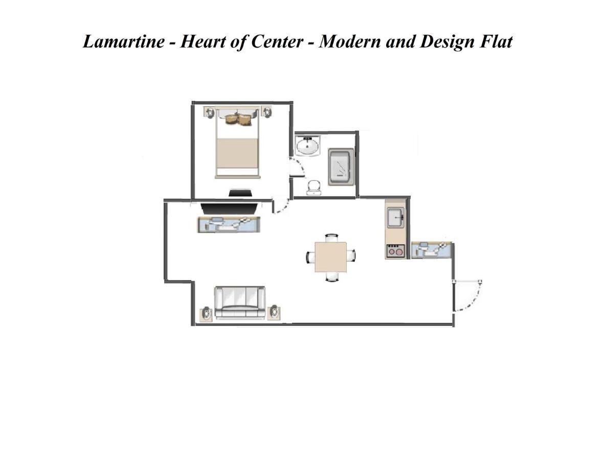 Lamartine- Heart Of Center- Modern And Design Flat Nizza Kültér fotó